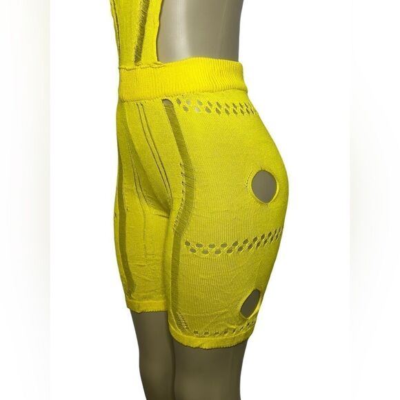 Yellow Cutout Jumpsuit - Picture 6 of 8